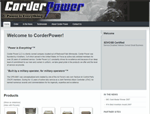 Tablet Screenshot of corderpower.com